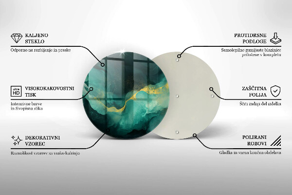 Üveg vágódeszka Palack zöld