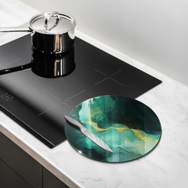 Üveg vágódeszka Palack zöld