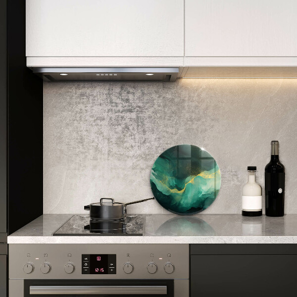 Üveg vágódeszka Palack zöld