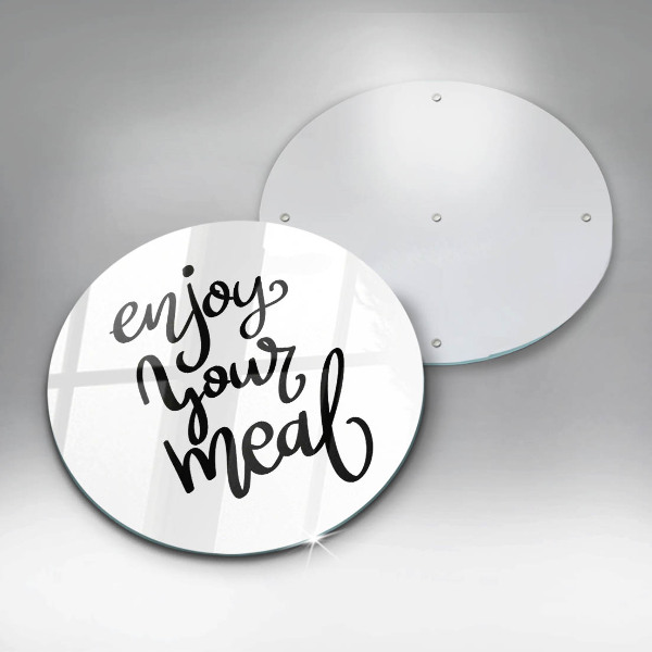 Üveg vágódeszka Enjoy your meal
