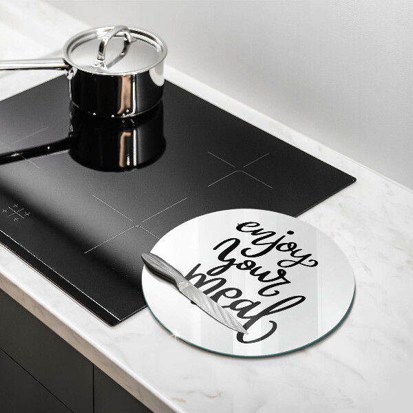 Üveg vágódeszka Enjoy your meal