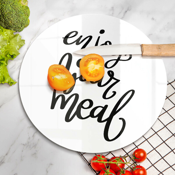 Üveg vágódeszka Enjoy your meal