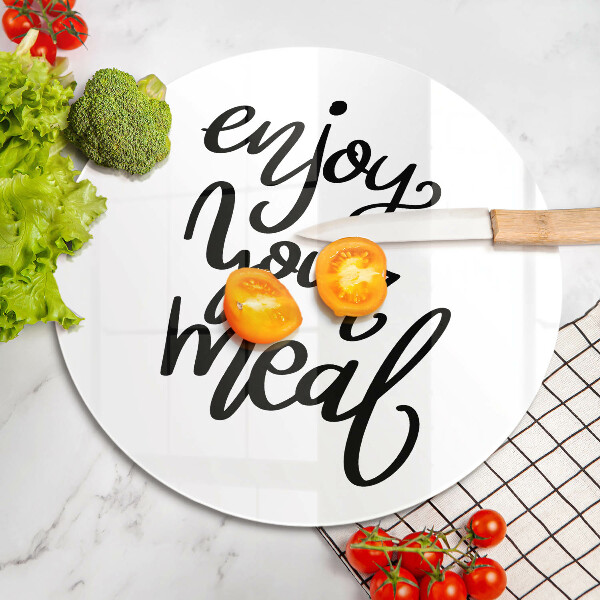 Üveg vágódeszka Enjoy your meal