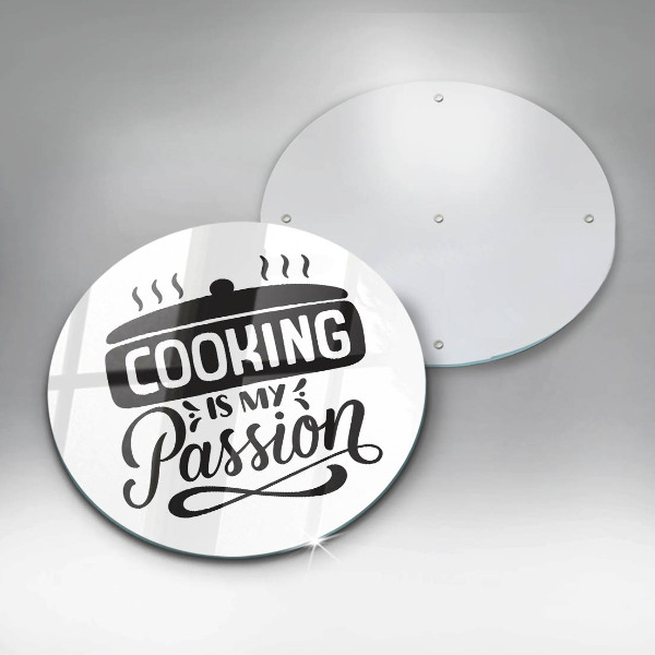 Üveg vágódeszka A főzés a szenvedélyem