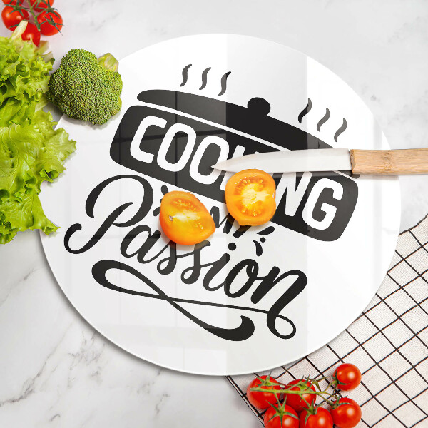 Üveg vágódeszka A főzés a szenvedélyem