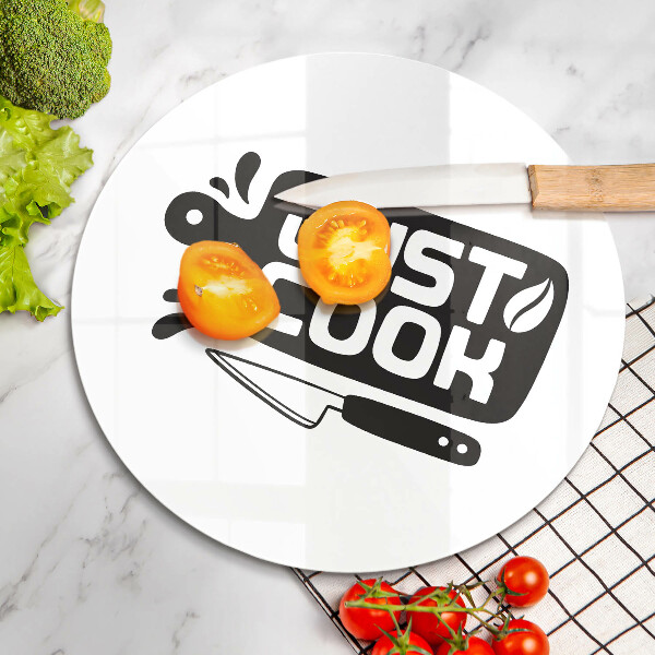 Üveg vágódeszka Just cook