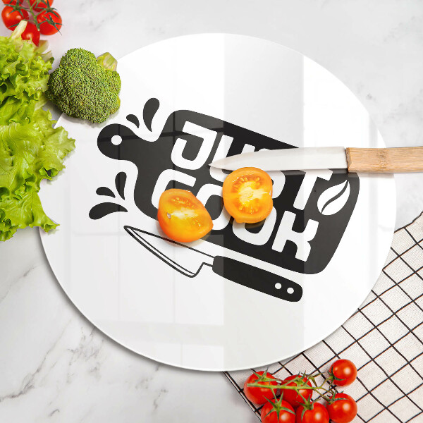 Üveg vágódeszka Just cook