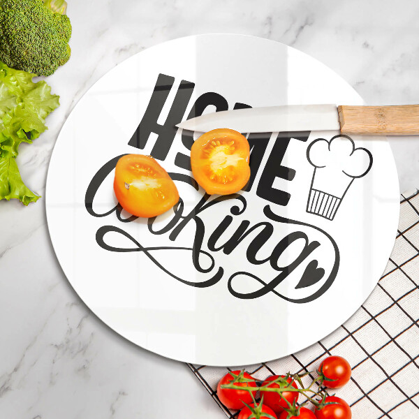 Üveg vágódeszka Home cooking