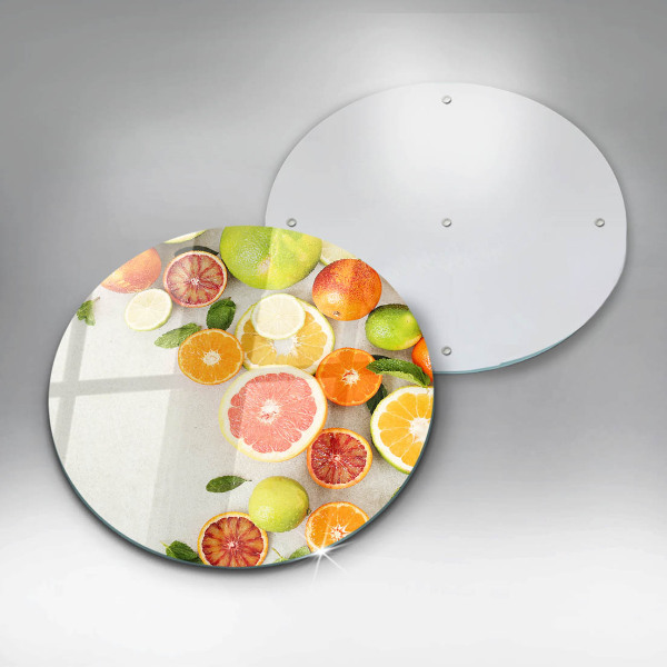 Üveg vágódeszka Citrusfélék