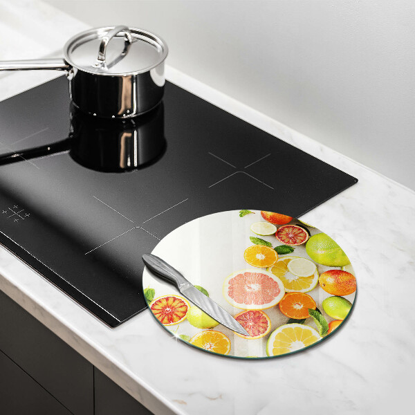 Üveg vágódeszka Citrusfélék