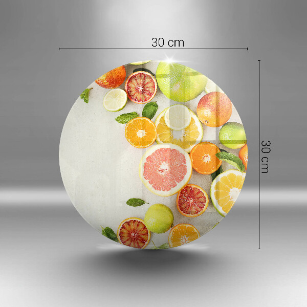 Üveg vágódeszka Citrusfélék