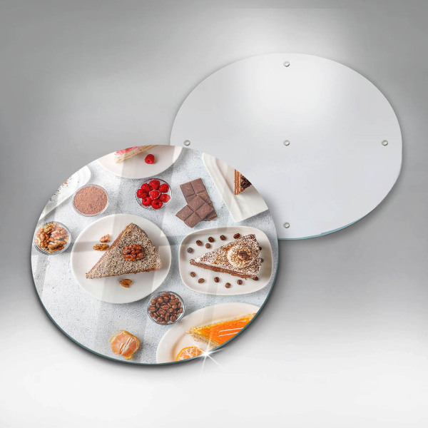 Üveg vágódeszka A torta édessége