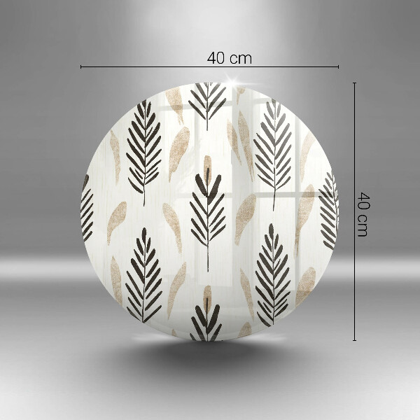 Üveg vágódeszka Boho növények