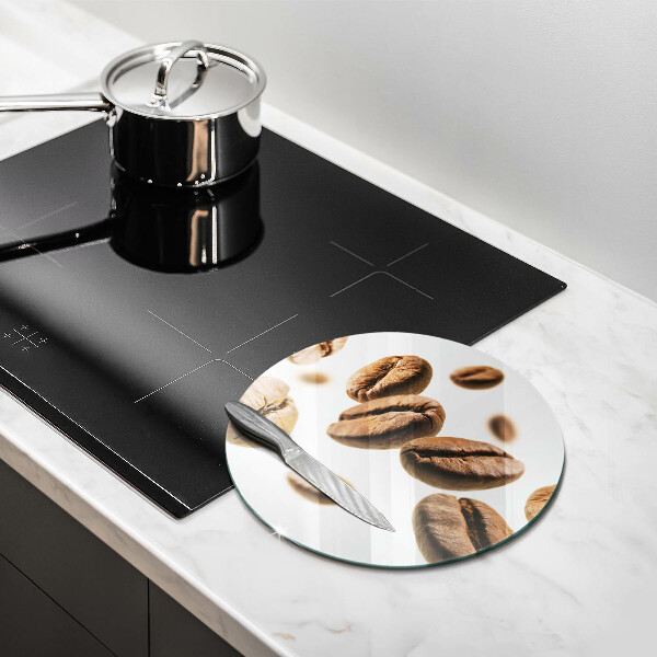 Üveg vágódeszka Kávébab