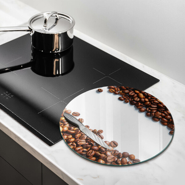 Üveg vágódeszka Kávébab