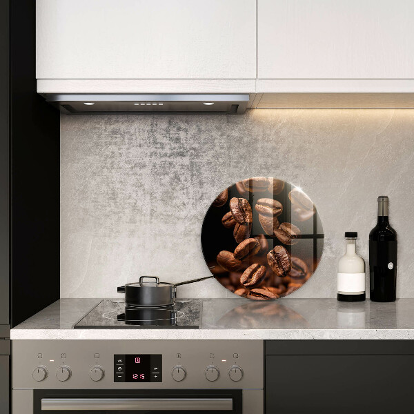 Üveg vágódeszka Barna szemes kávé