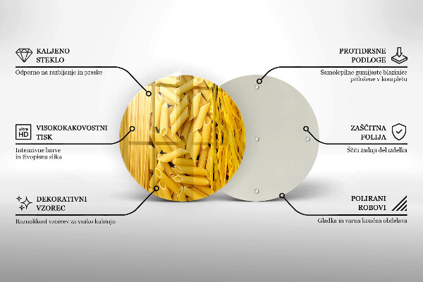 Üveg vágódeszka Tészta