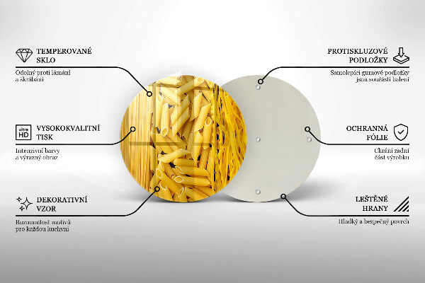 Üveg vágódeszka Tészta