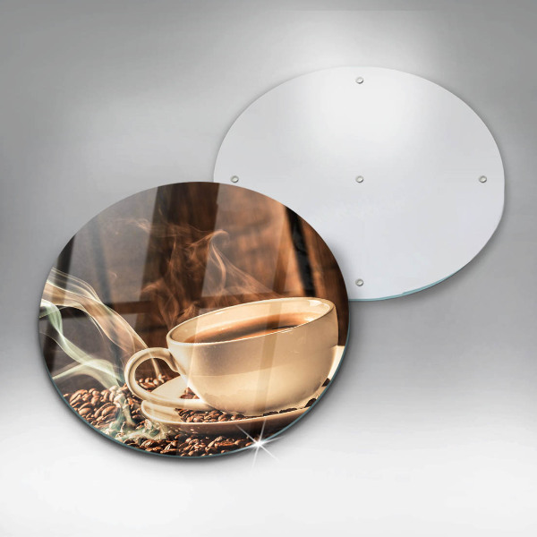 Üveg vágódeszka Csésze és kávébab