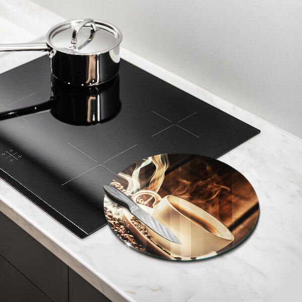 Üveg vágódeszka Csésze és kávébab