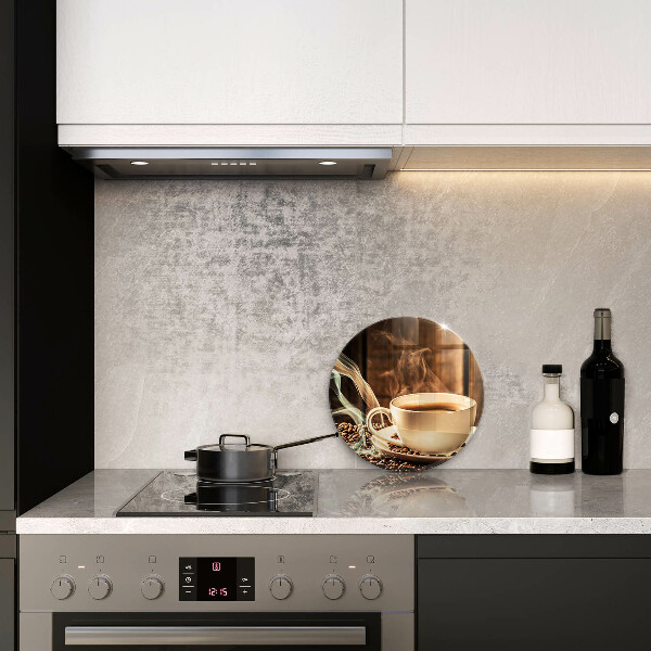 Üveg vágódeszka Csésze és kávébab