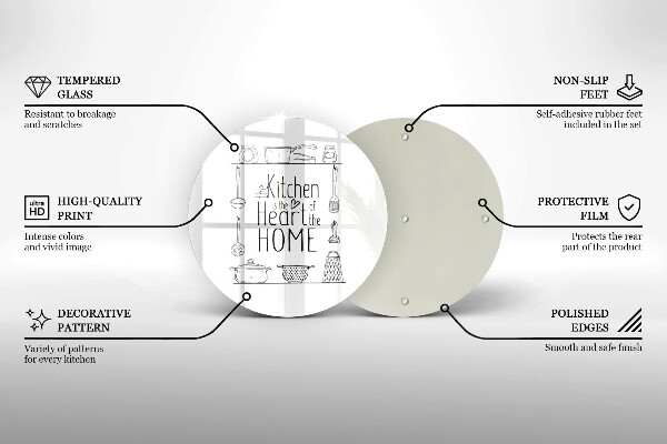 Üveg vágódeszka Felirat mondat