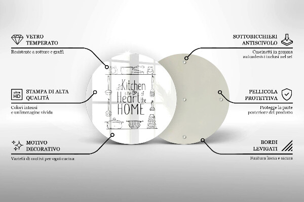 Üveg vágódeszka Felirat mondat