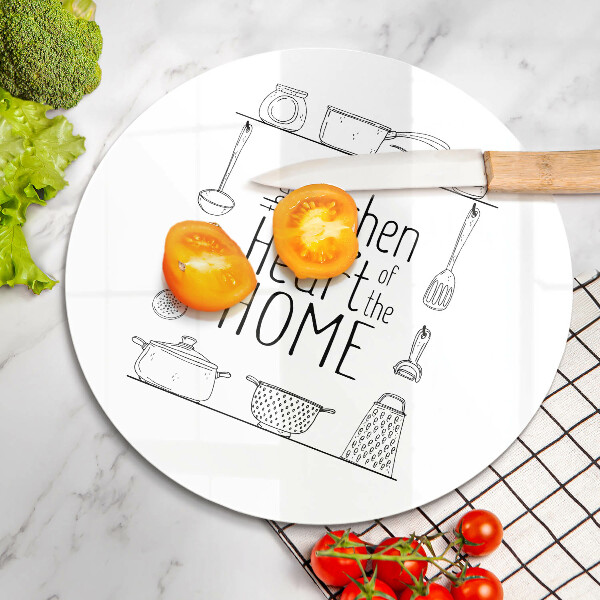 Üveg vágódeszka Felirat mondat