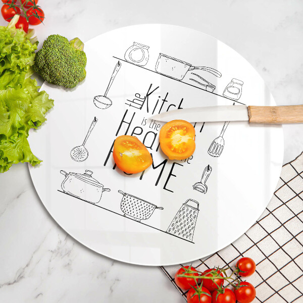 Üveg vágódeszka Felirat mondat