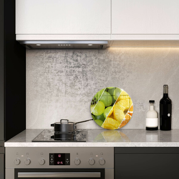 Üveg vágódeszka Színes gyümölcsök