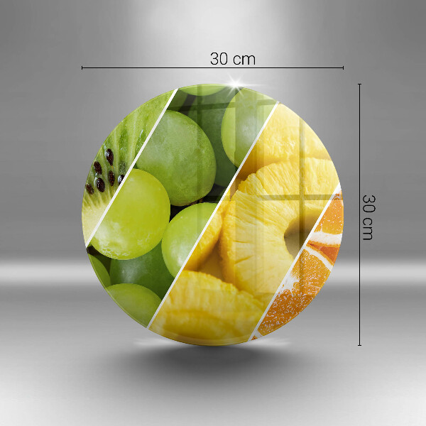 Üveg vágódeszka Színes gyümölcsök
