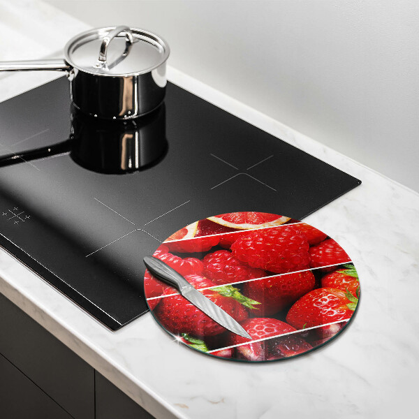 Üveg vágódeszka Színes gyümölcsök