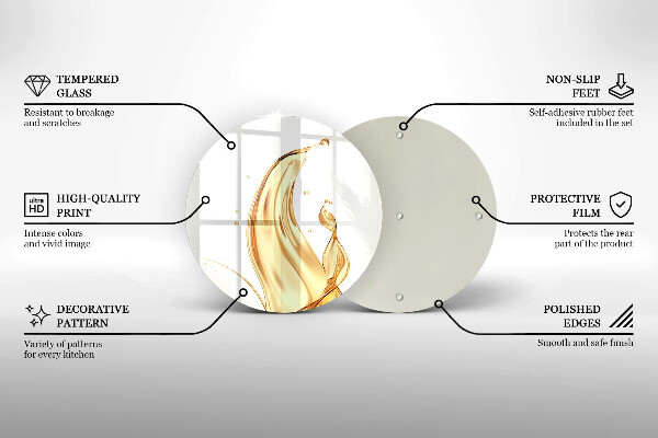 Üveg vágódeszka olivaolaj