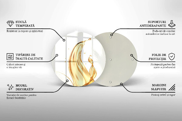 Üveg vágódeszka olivaolaj