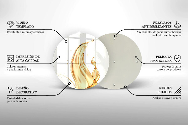 Üveg vágódeszka olivaolaj