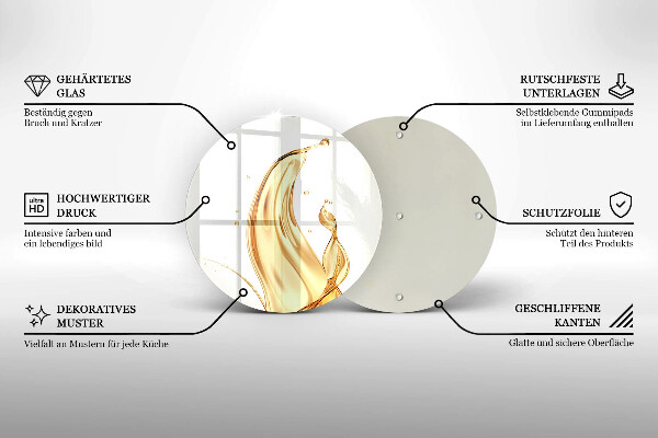 Üveg vágódeszka olivaolaj