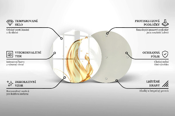 Üveg vágódeszka olivaolaj