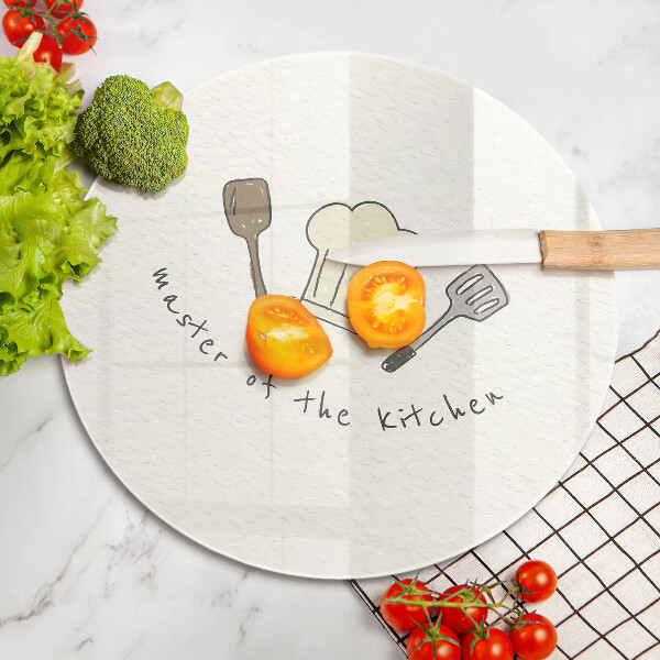 Üveg vágódeszka A konyha mestere