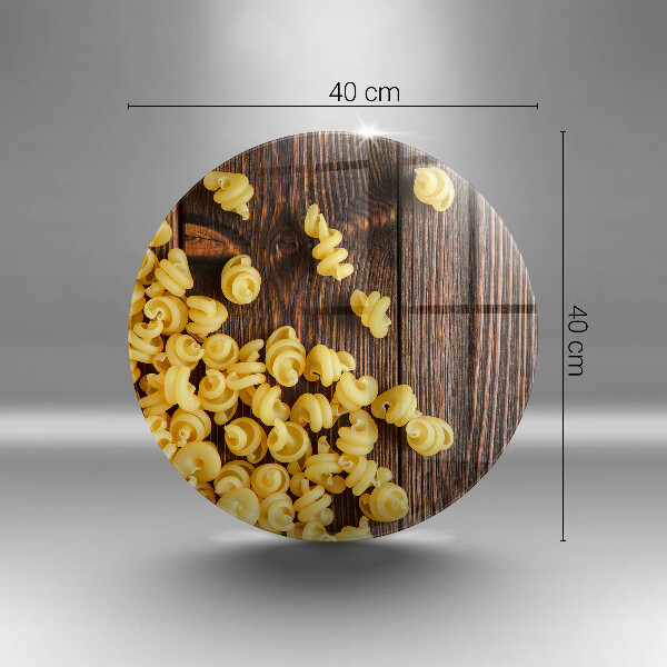 Üveg vágódeszka Tészta az asztalon