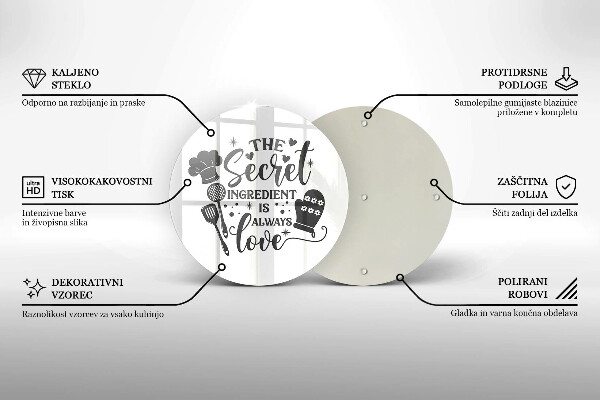 Üveg vágódeszka Felirat mondat