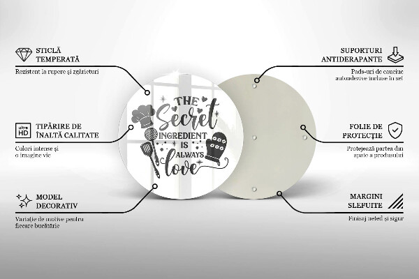 Üveg vágódeszka Felirat mondat