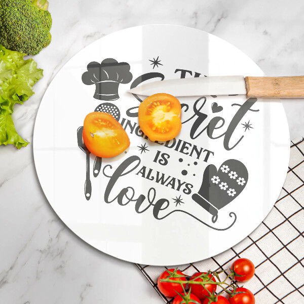 Üveg vágódeszka Felirat mondat