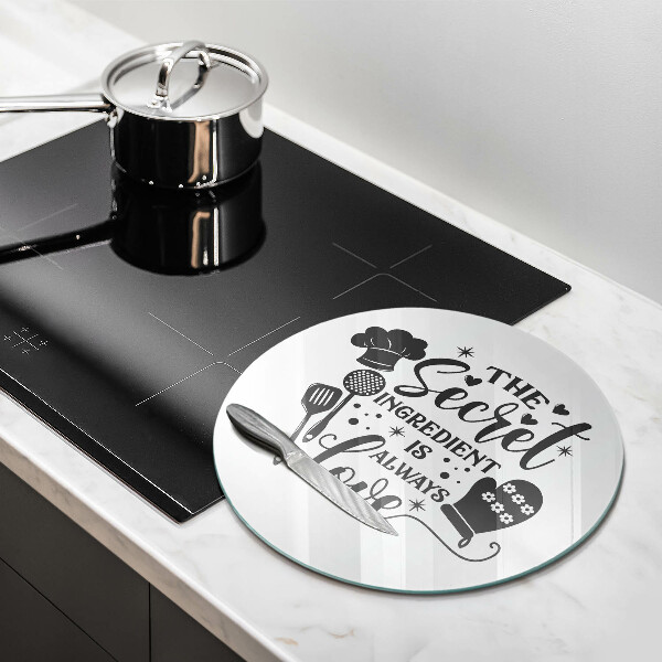 Üveg vágódeszka Felirat mondat