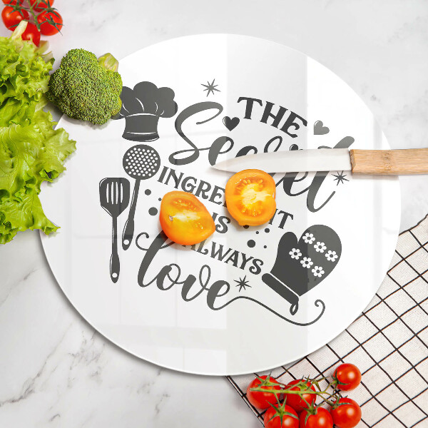 Üveg vágódeszka Felirat mondat