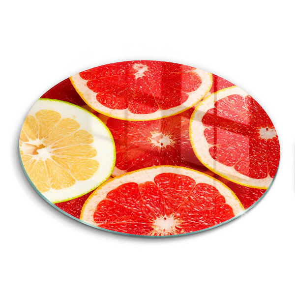 Üveg vágódeszka Grapefruit szeletek