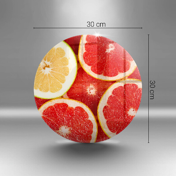 Üveg vágódeszka Grapefruit szeletek