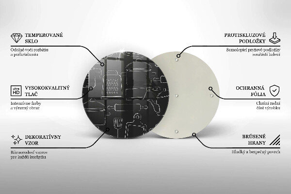 Üveg vágódeszka Rajzfilm konyhai kiegészítők