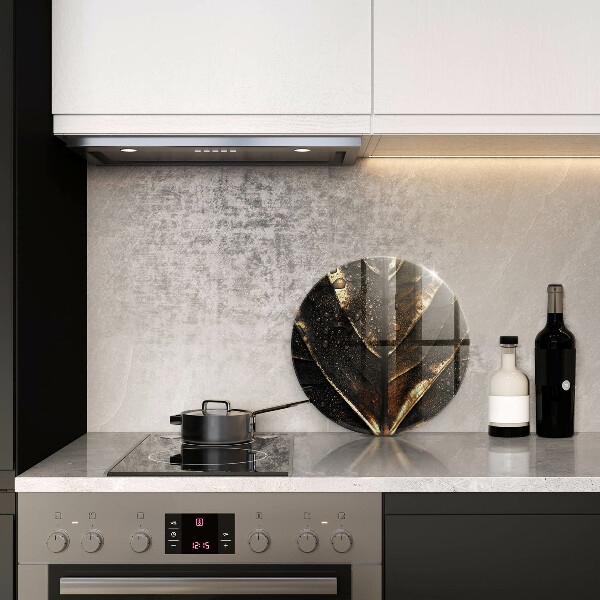 Üveg vágódeszka Aranylemez