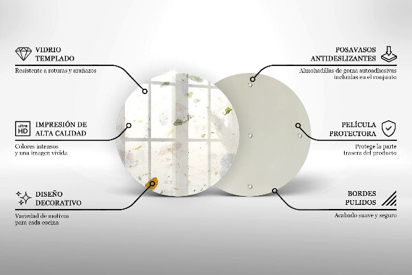 Üveg vágódeszka Lehulló levelek