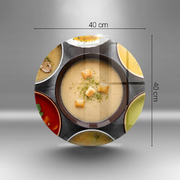 Üveg vágódeszka Színes levesek